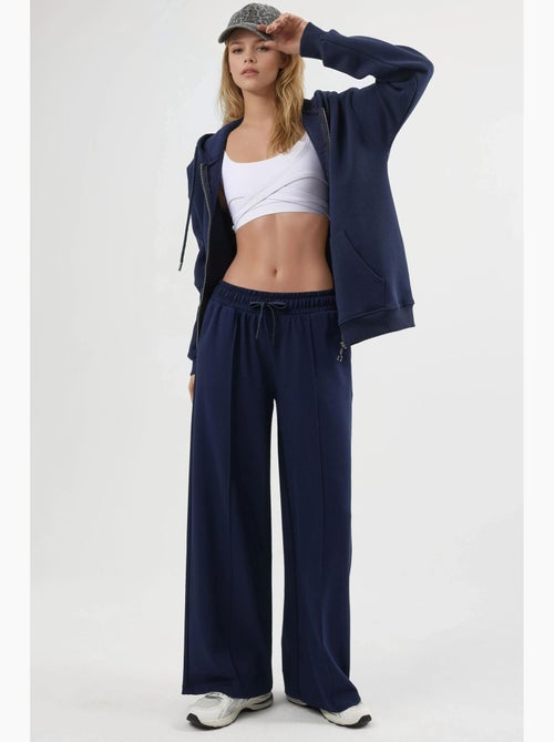 Broek met elastische taille en rechte pijpen busem - Kiabi