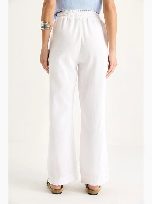 Broek met elastische taille en rechte pijpen lucci - Kiabi Broek met elastische taille en rechte pijpen lucci - Kiabi