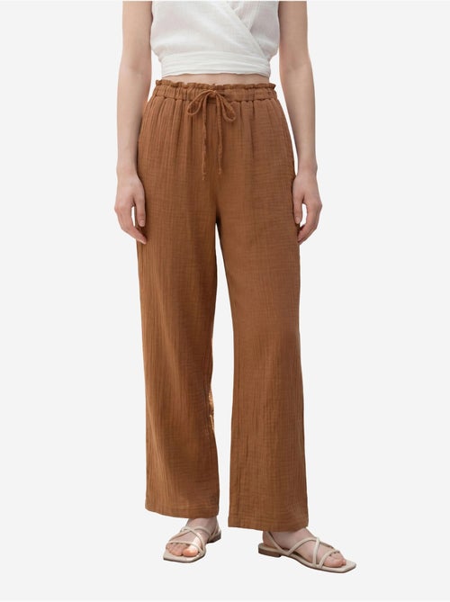 Broek met elastische taille en rechte pijpen my fashion - Kiabi
