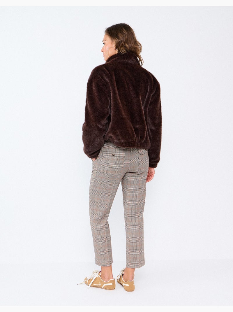 Broek met elastische taille, mo fashion Beige - Kiabi