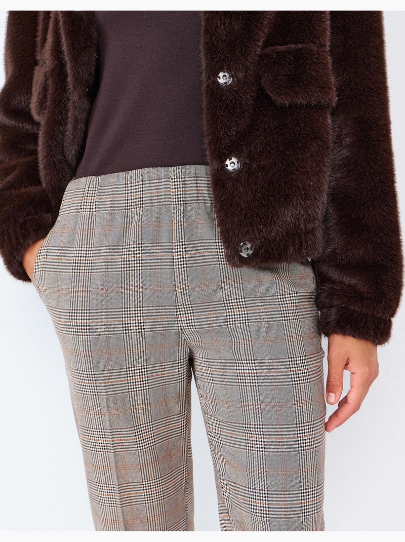 Broek met elastische taille, mo fashion Beige - Kiabi