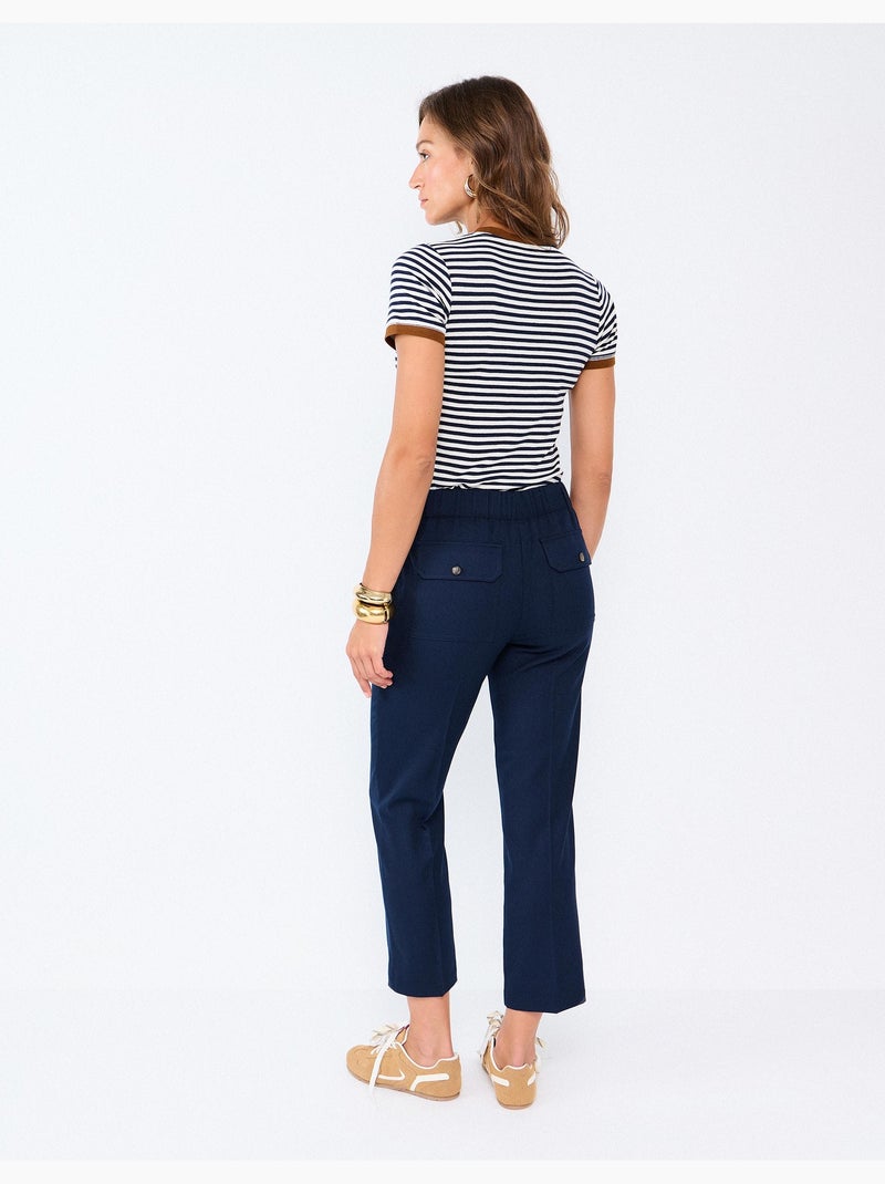 Broek met elastische taille, mo fashion Blauw - Kiabi