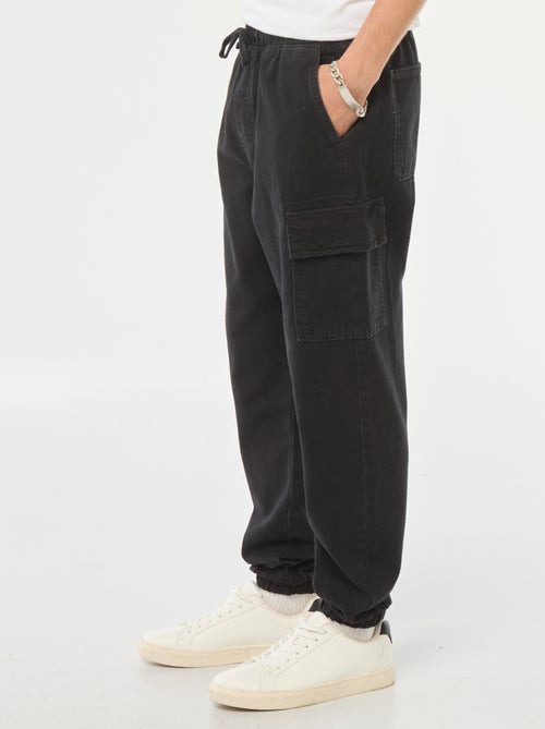 Broek met elastische tailleband en veel zakken - Kiabi