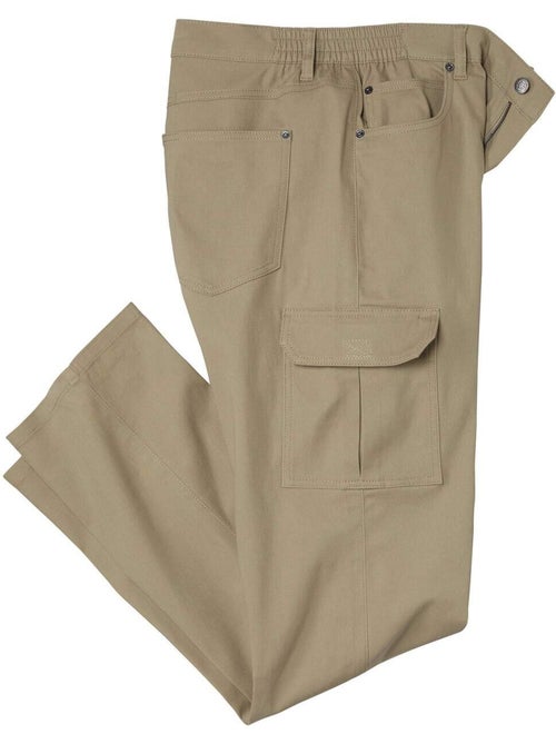 Broek met half-elastische tailleband en 7 zakken - atlas for men - Kiabi Broek met half-elastische tailleband en 7 zakken - atlas for men - Kiabi