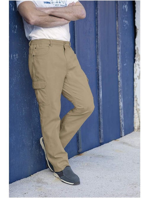 Broek met half-elastische tailleband en 7 zakken - atlas for men - Kiabi Broek met half-elastische tailleband en 7 zakken - atlas for men - Kiabi