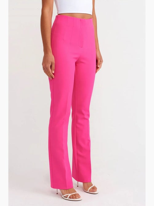 Broek met hoge taille en uitlopende pijp dilvin - Kiabi
