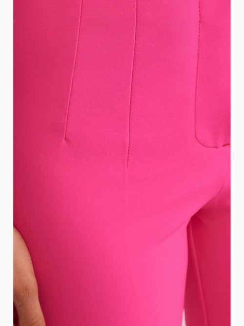 Broek met hoge taille en uitlopende pijp dilvin - Kiabi