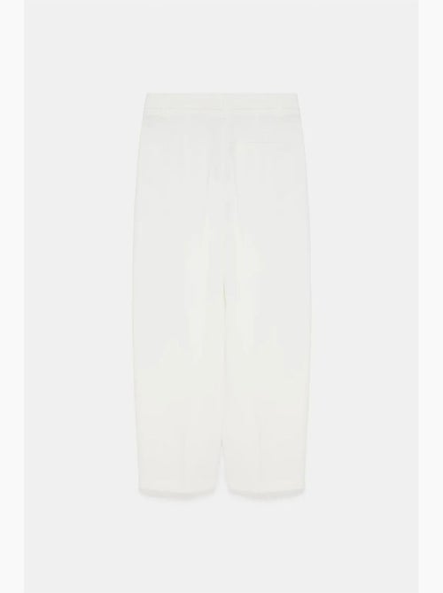Broek met hoge taille en wijde pijp van crêpe dilvin - Kiabi Broek met hoge taille en wijde pijp van crêpe dilvin - Kiabi