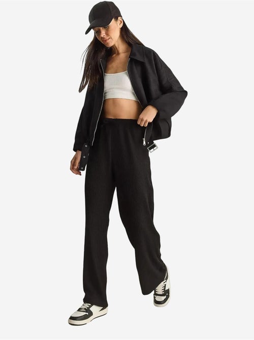 Broek met hoge taille en wijde pijpen lucci - Kiabi Broek met hoge taille en wijde pijpen lucci - Kiabi