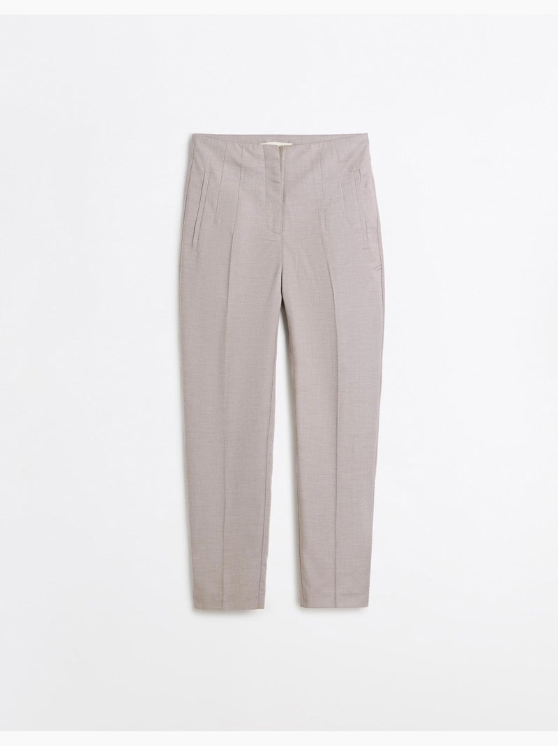Broek met hoge taille, mo fashion Beige - Kiabi