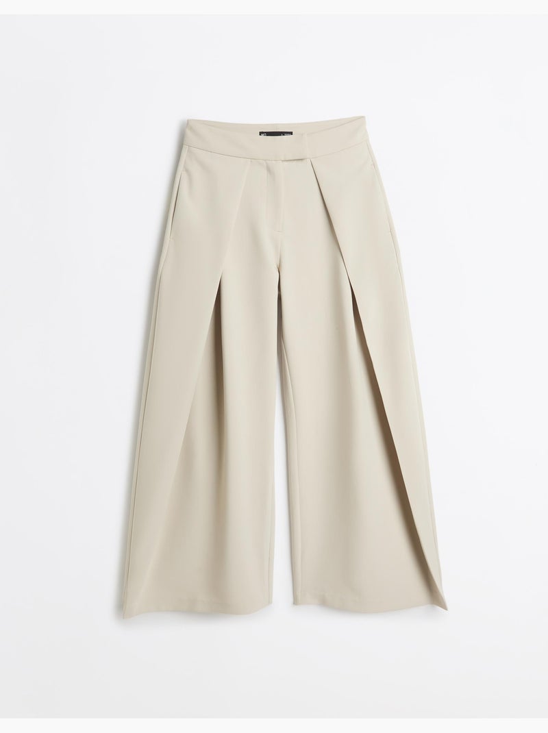 Broek met hoge taille, mo fashion Beige - Kiabi
