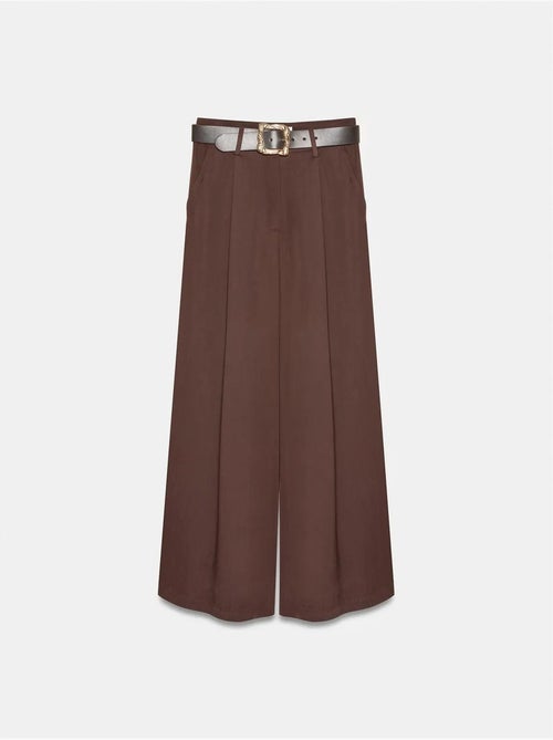 Broek met hoge taille, plooien en wijde pijp dilvin - Kiabi Broek met hoge taille, plooien en wijde pijp dilvin - Kiabi