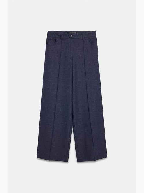 Broek met hoge taille, wijde pijpen en plooien dilvin - Kiabi Broek met hoge taille, wijde pijpen en plooien dilvin - Kiabi