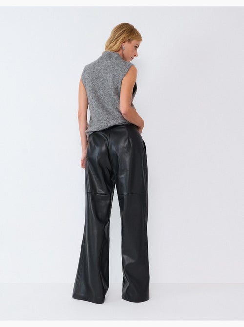 Broek met leerlook, mo fashion - Kiabi
