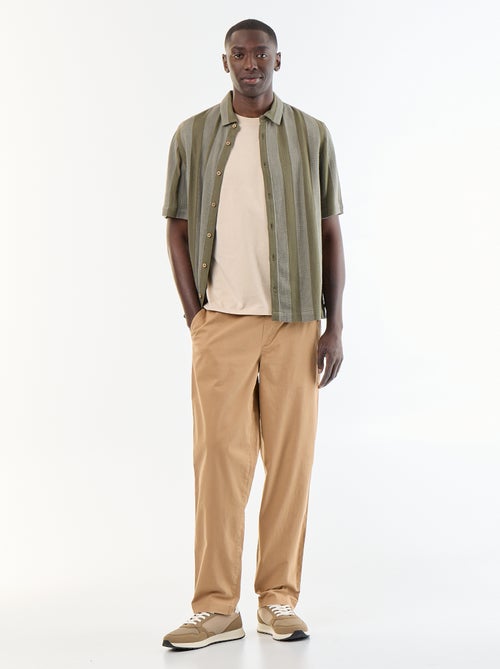 Broek met perzikhuid-effect - Kiabi