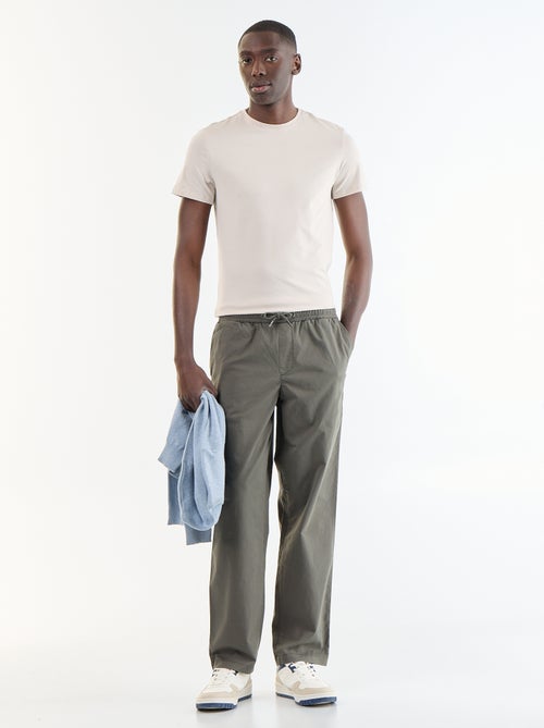 Broek met perzikhuid-effect - Kiabi
