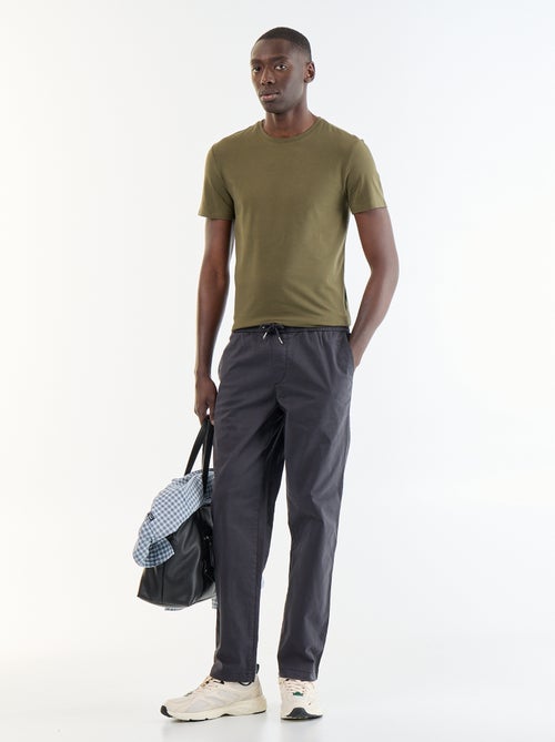 Broek met perzikhuid-effect - Kiabi