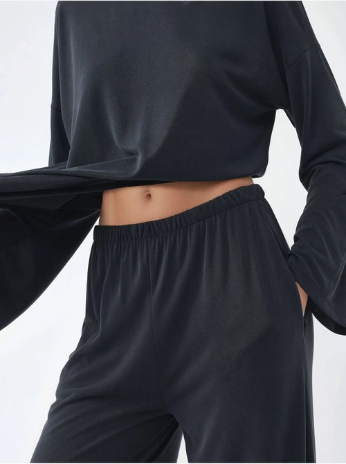 Broek met rechte pijp om aan te trekken busem - Kiabi Broek met rechte pijp om aan te trekken busem - Kiabi