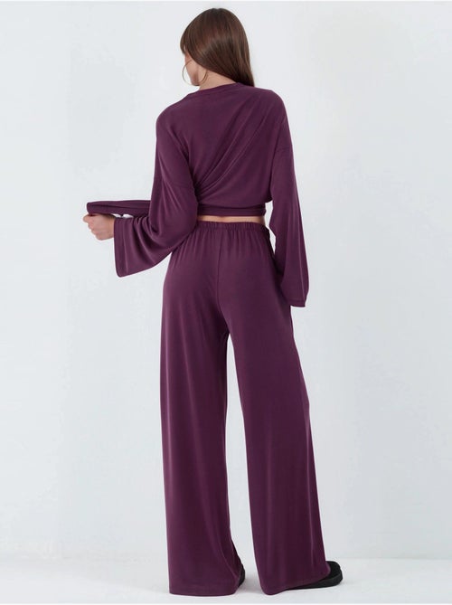 Broek met rechte pijp om aan te trekken busem - Kiabi Broek met rechte pijp om aan te trekken busem - Kiabi