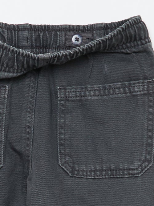 Broek met rechthoekige zakken - Aansluitende pasvorm - Kiabi