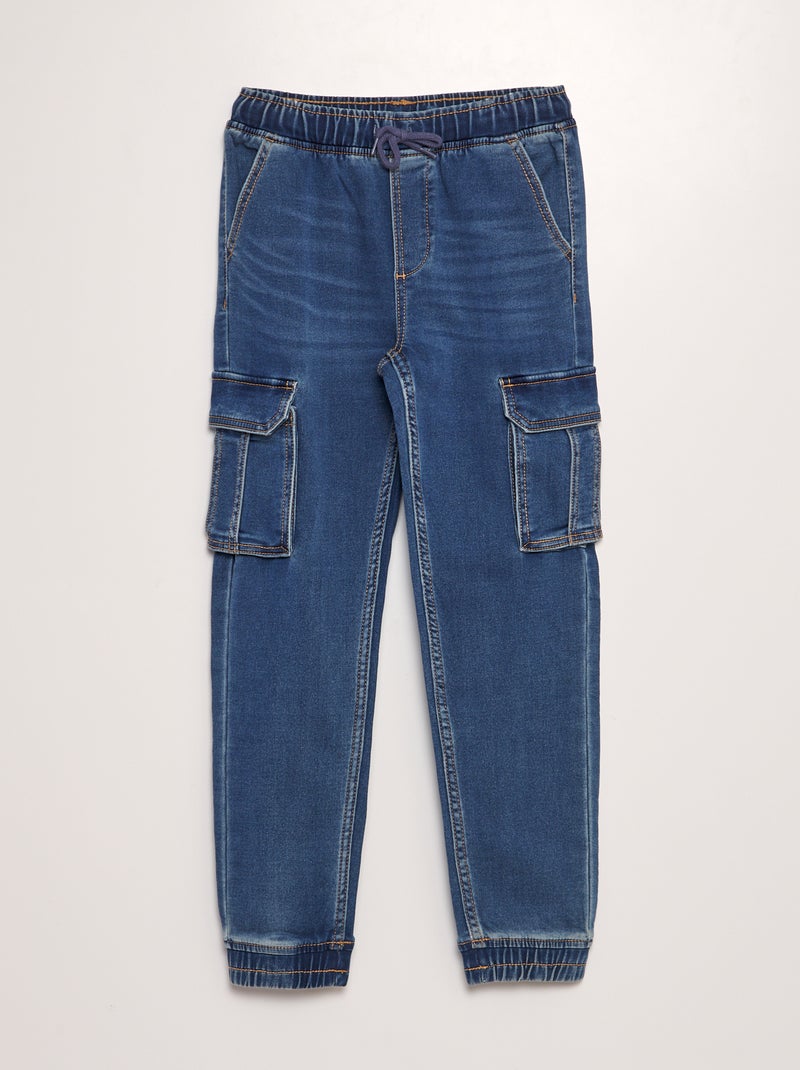 Broek met veel zakken BLAUW - Kiabi