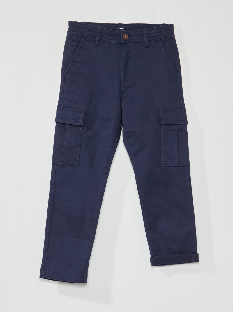 Broek met veel zakken Blauw zwart - Kiabi