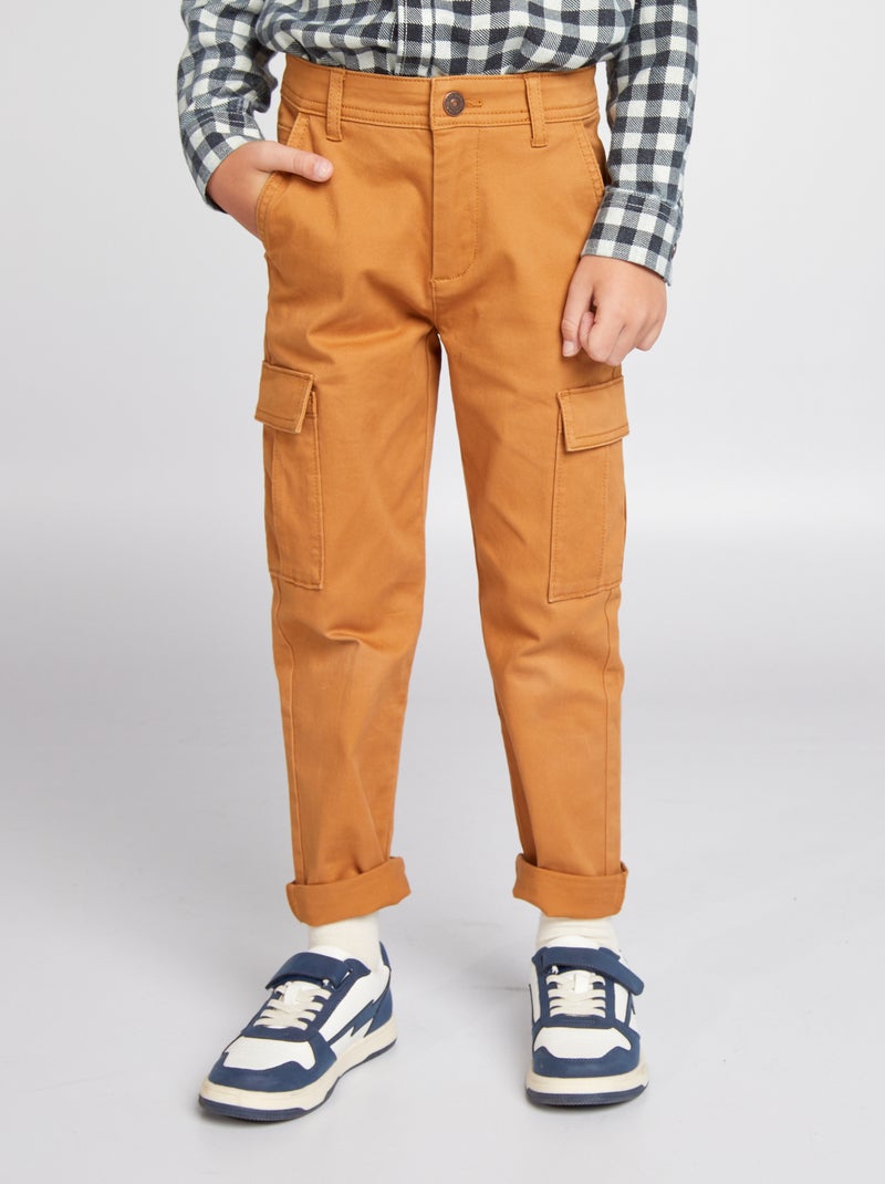 Broek met veel zakken Bruin - Kiabi