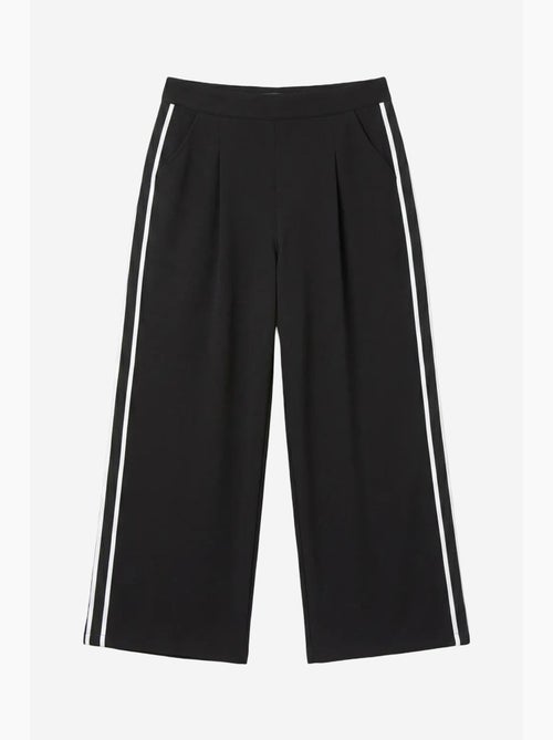 Broek met wijde pijp, plooien en hoge taille my fashion - Kiabi Broek met wijde pijp, plooien en hoge taille my fashion - Kiabi