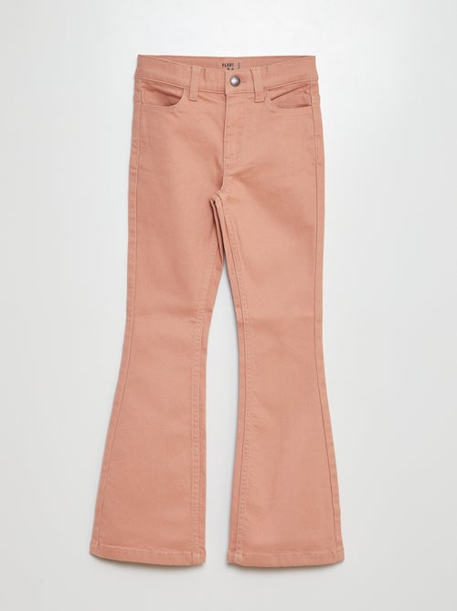 Broek met wijde pijpen - Nauwsluitend model - Kiabi