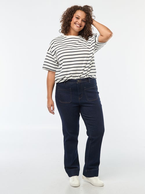 Broek met wijde pijpen - Kiabi