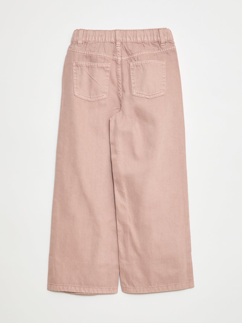 Broek met wijde pijpen Rose - Kiabi