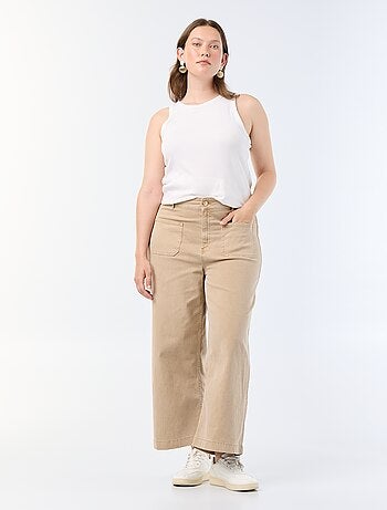 Broek met wijde pijpen / wide leg met standaard taille