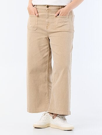 Broek met wijde pijpen / wide leg met standaard taille