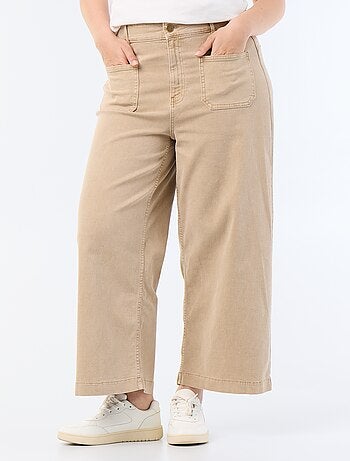 Broek met wijde pijpen / wide leg met standaard taille