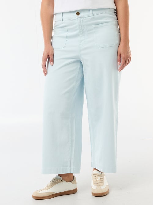 Broek met wijde pijpen / wide leg met standaard taille - Kiabi