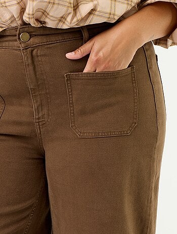 Broek met wijde pijpen / wide leg met standaard taille