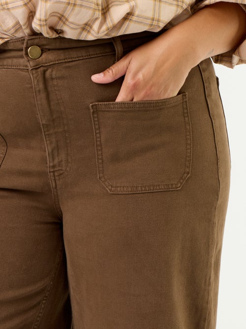 Broek met wijde pijpen / wide leg met standaard taille - Kiabi