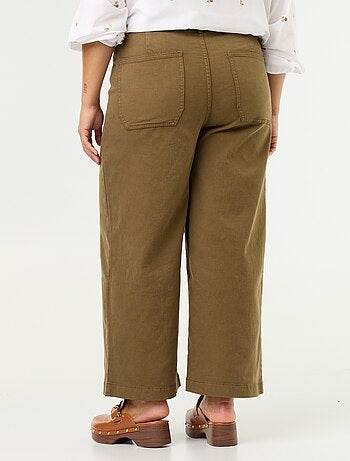 Broek met wijde pijpen / wide leg met standaard taille