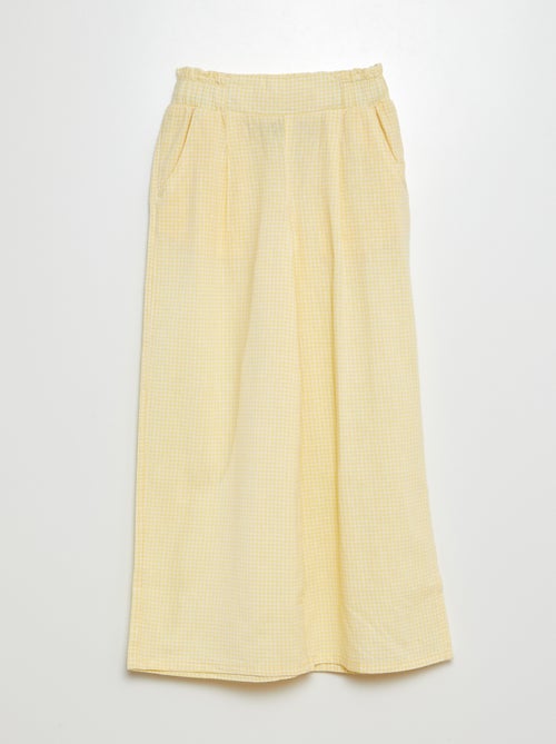Broek met wijde pijpen - Kiabi