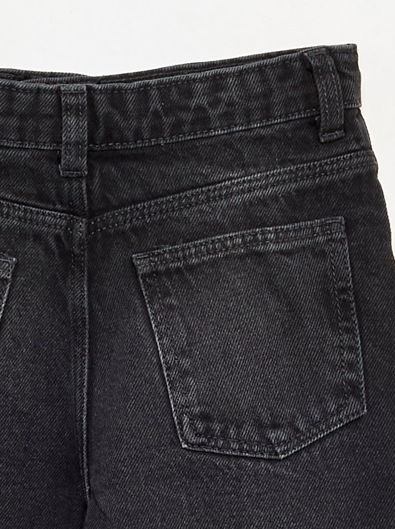 Broek met wijde pijpen Zwart - Kiabi