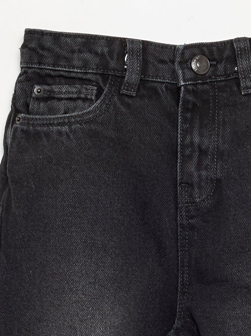 Broek met wijde pijpen Zwart - Kiabi