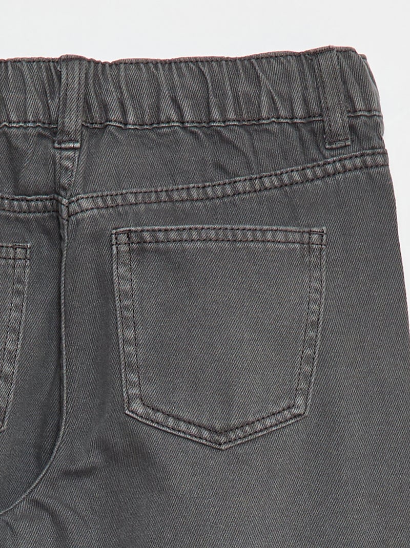 Broek met wijde pijpen Zwart - Kiabi