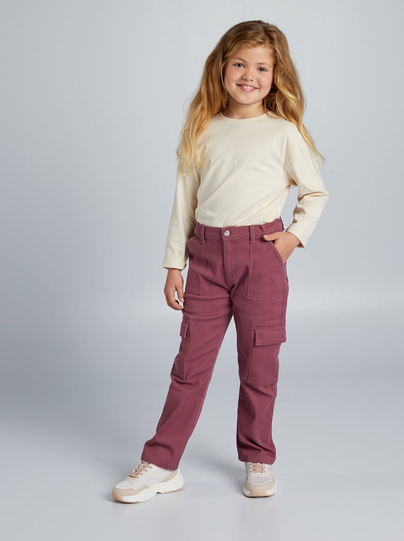 Broek met zak met klepje, een bijzonder comfortabel model ROSE - Kiabi