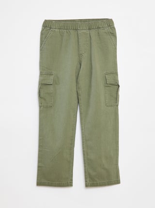 Broek met zakken en verstelbare taille