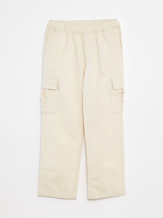 Broek met zakken en verstelbare taille