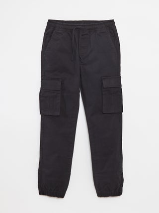 Broek met zakken en verstelbare taille