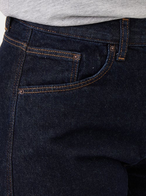 Broek van denim met wijde barrel fit - Kiabi