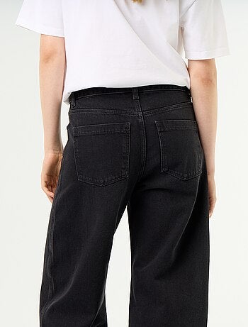 Broek van denim met wijde barrel fit