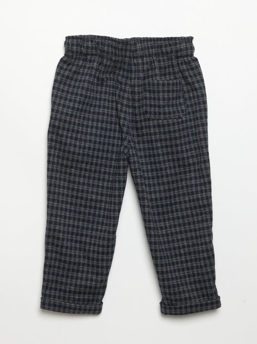 Broek van geruwde flanel - Kiabi