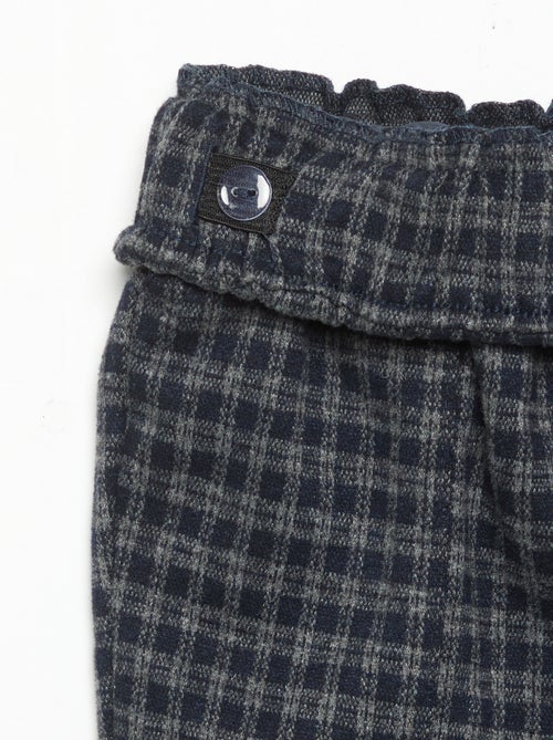 Broek van geruwde flanel - Kiabi